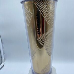 Starbucks Gold Geometric Tumbler